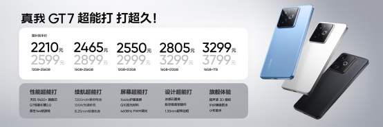 性能续航双冠王！真我GT7正式发布，2599元起