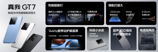 性能续航双冠王！真我GT7正式发布，2599元起