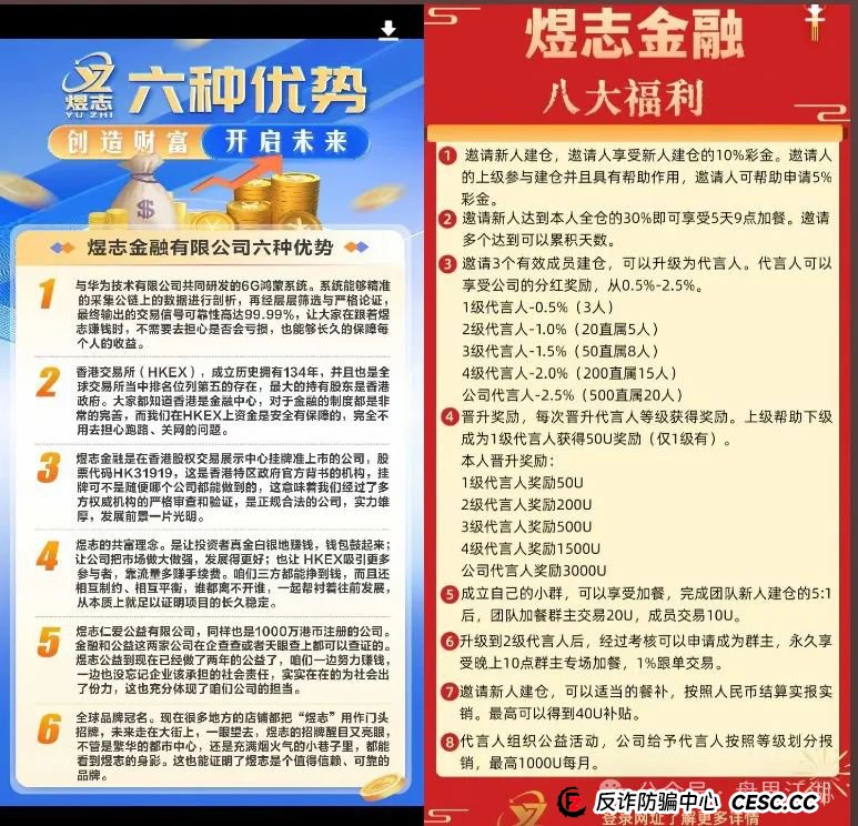 HKEX交易所煜志金融资金盘骗局揭秘：假爱心，真资金盘！