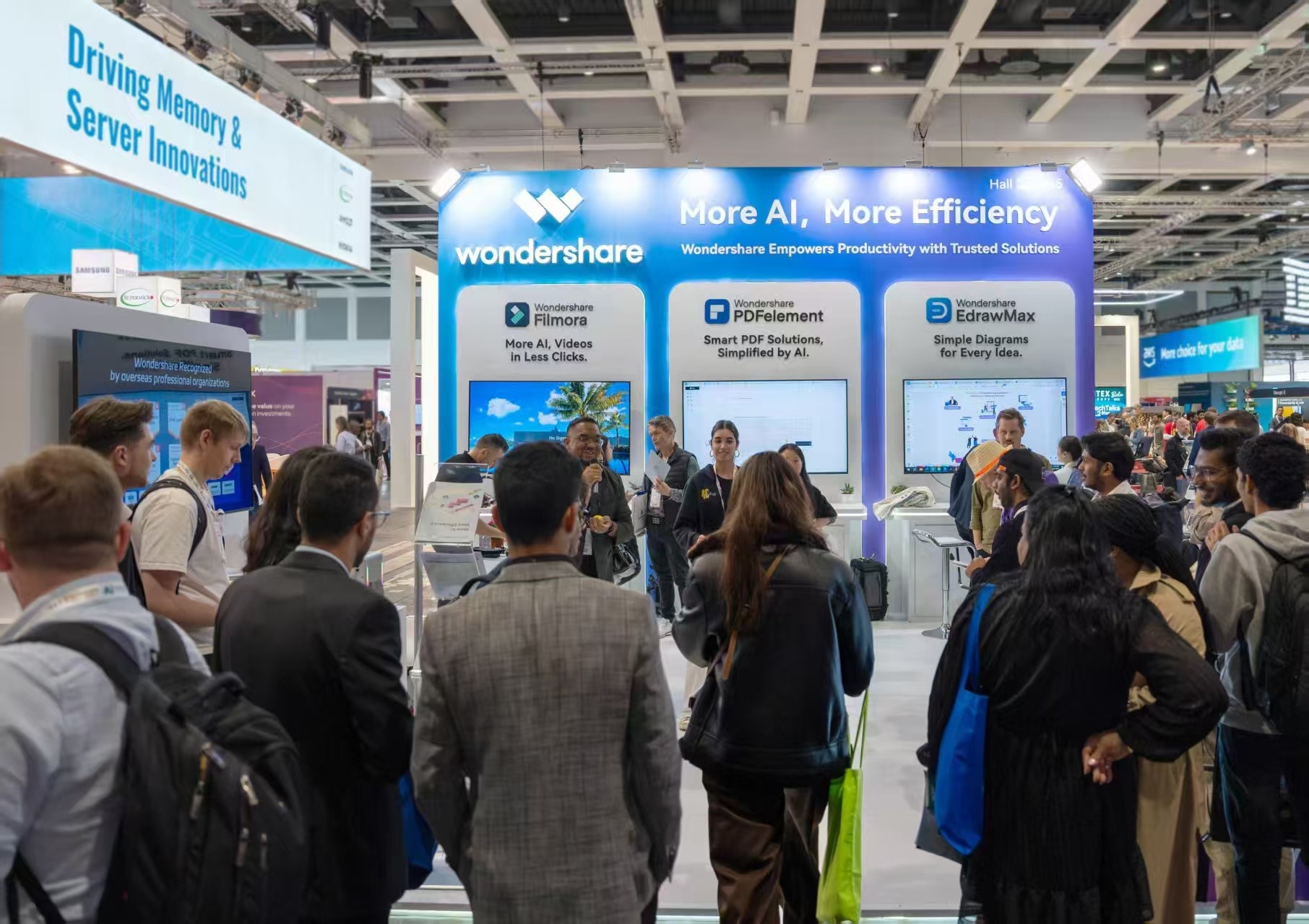 “更AI，更高效” 万兴科技AI创意软件方案闪耀GITEX EUROPE