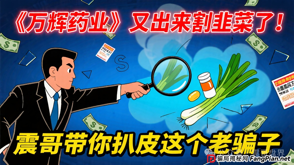 万辉制药怎么样？《万辉药业》又出来割韭菜了！震哥带你扒皮这个老骗子