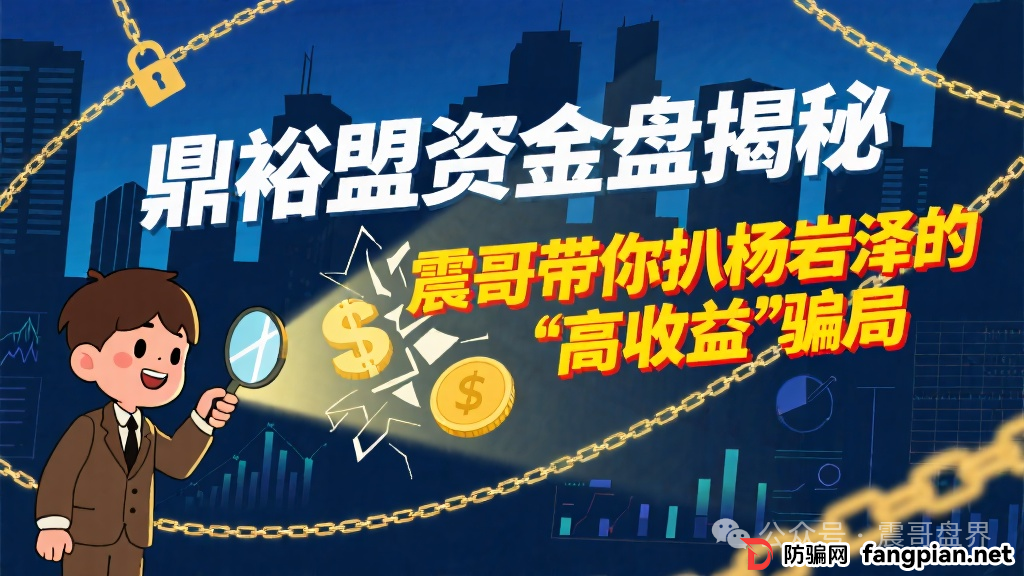 鼎裕盟杨岩泽真的假的?鼎裕盟资金盘揭秘，震哥带你扒杨岩泽的“高收益”骗局