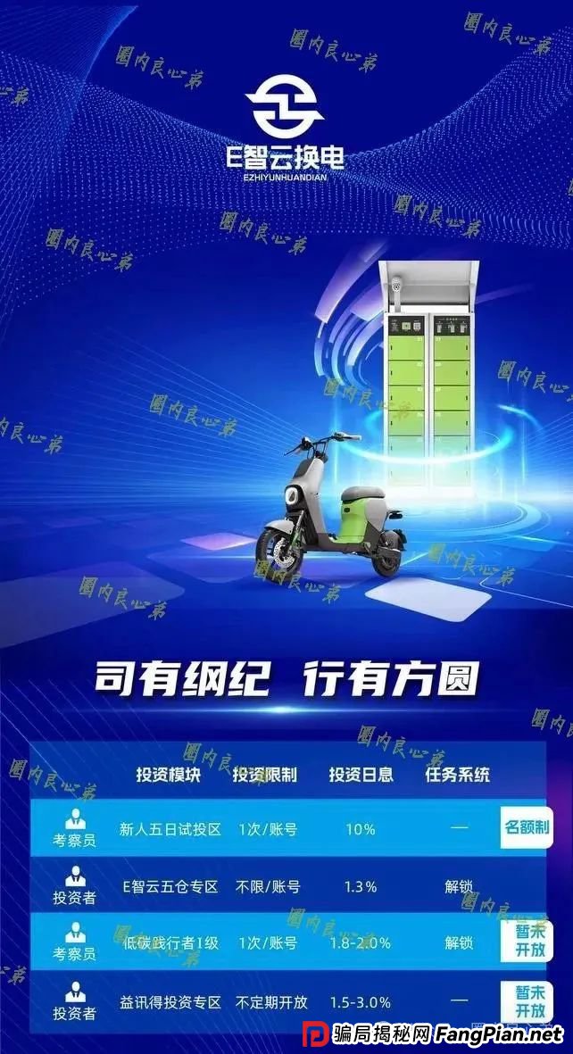 e智云换电平台靠谱吗？新能源外衣下，E智云换电骗局包装，注意警惕。