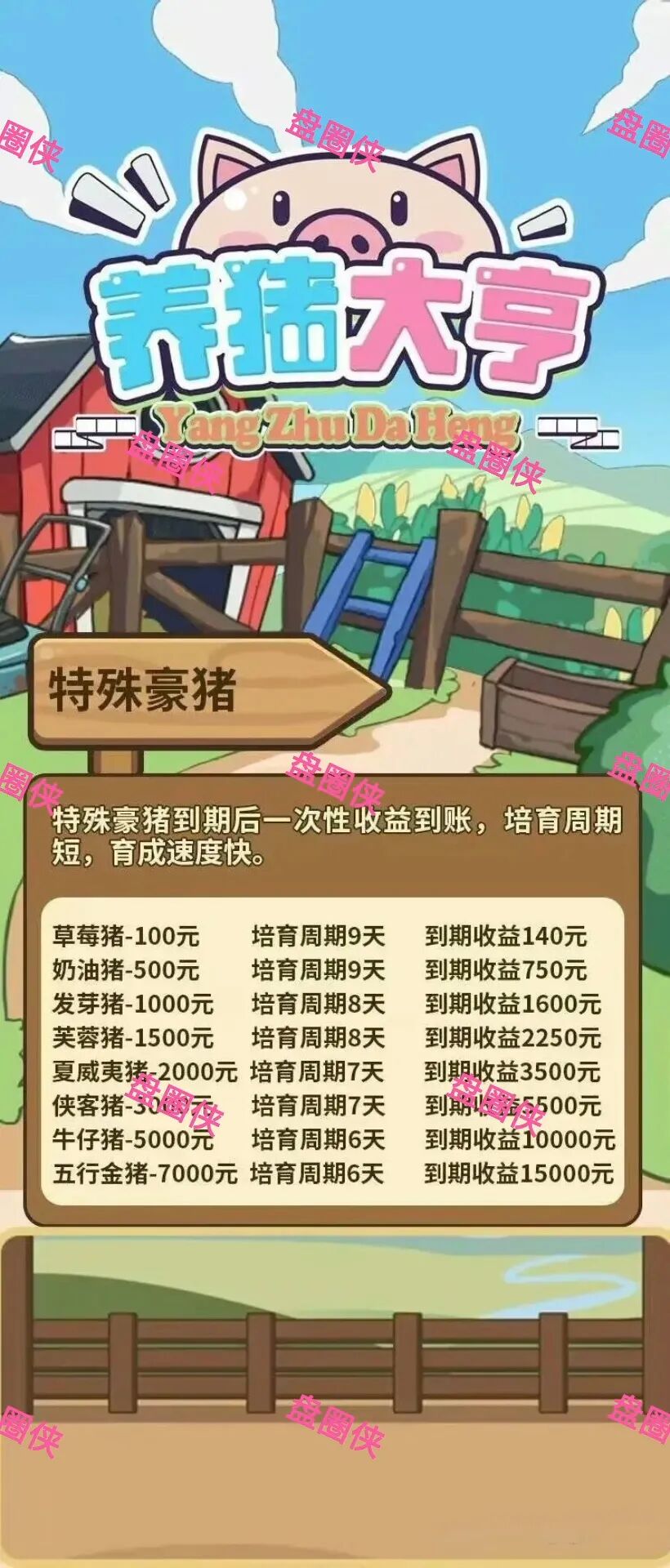 10月14日曝光：最新资金盘项目骗局《养猪大亨》随时可能卷钱跑路