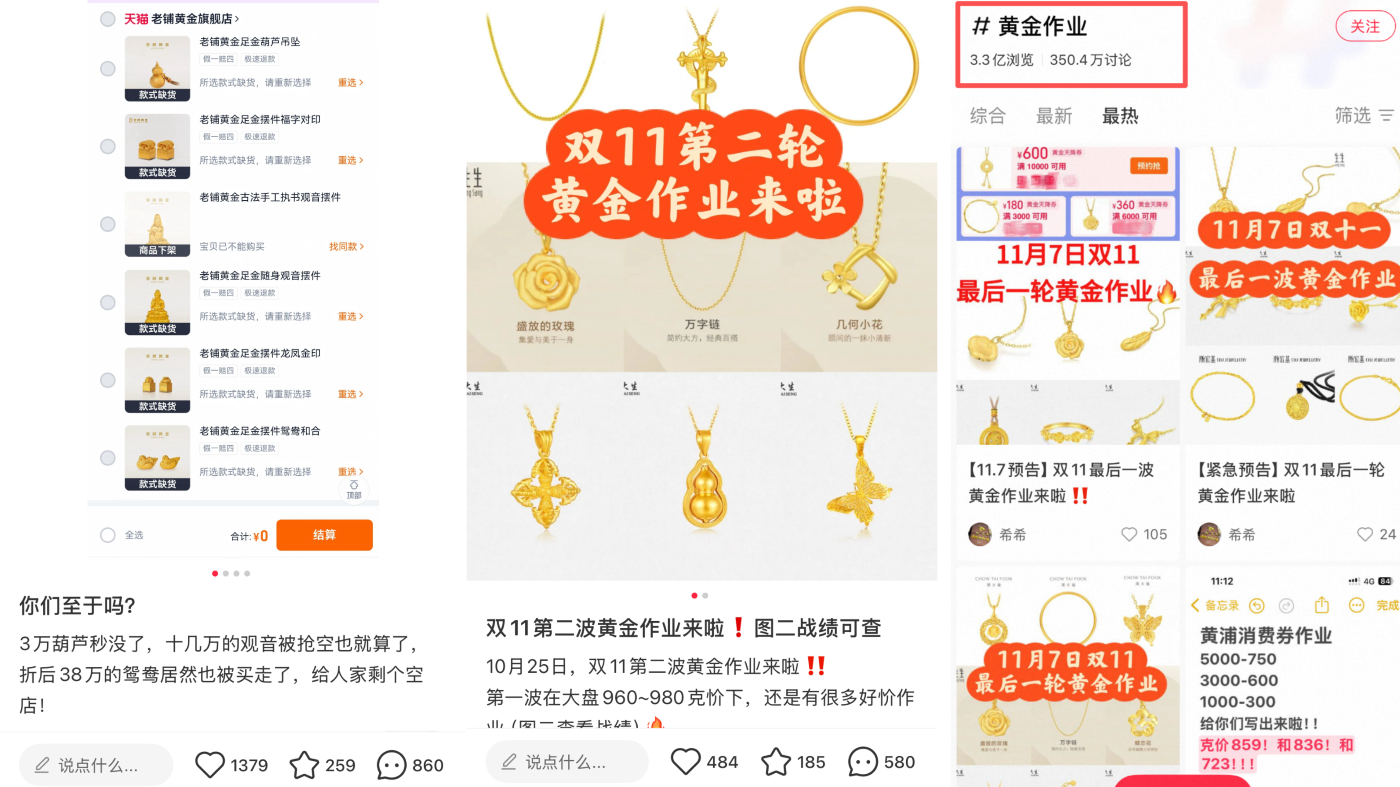 天猫双11黄金消费线上热潮:券秒光、IP爆卖,95后成购金新主力 天猫双11黄金消费线上热潮:券秒光、IP爆卖,95后成购金新主力