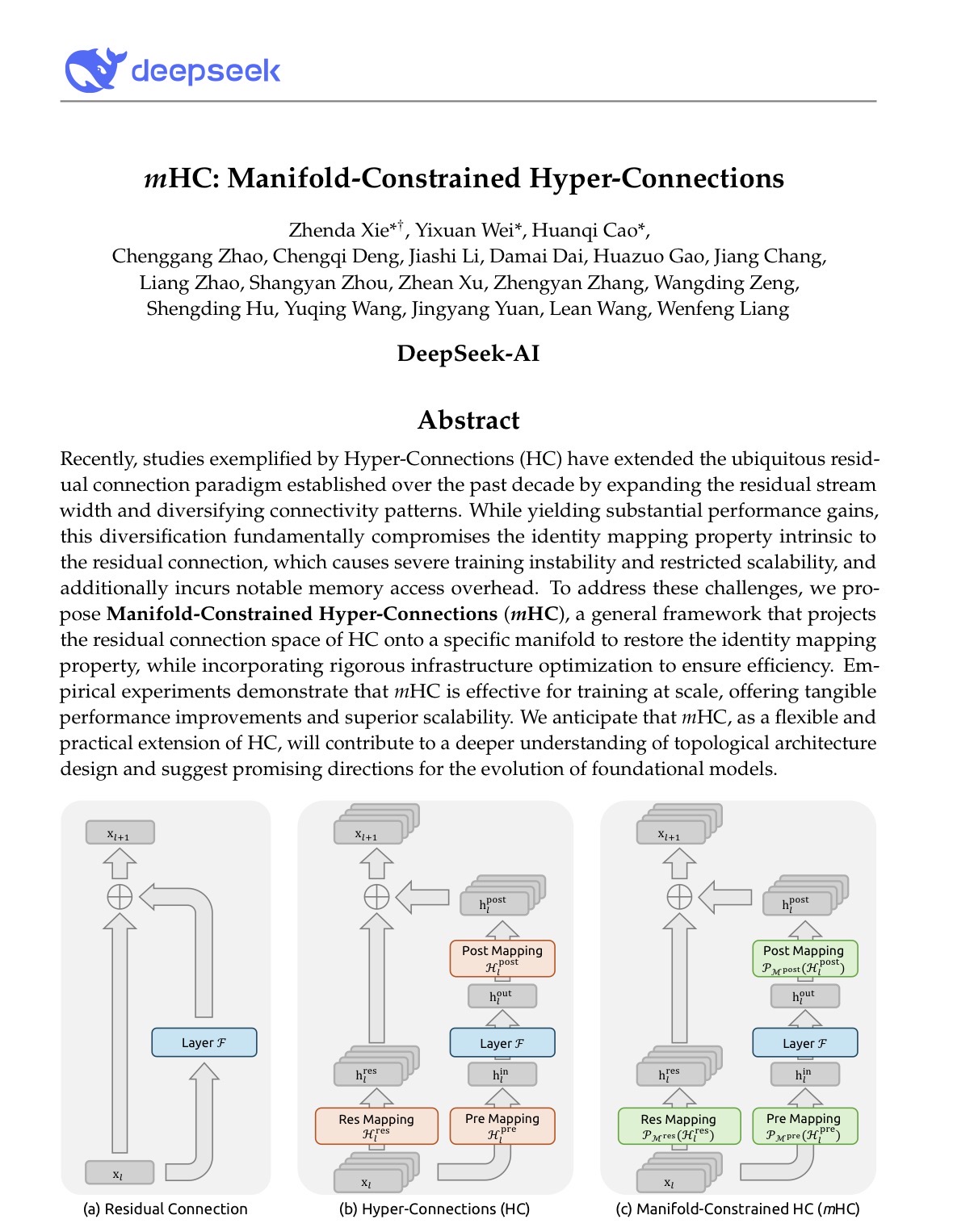 DeepSeek新年炸场！梁文锋署名论文发布