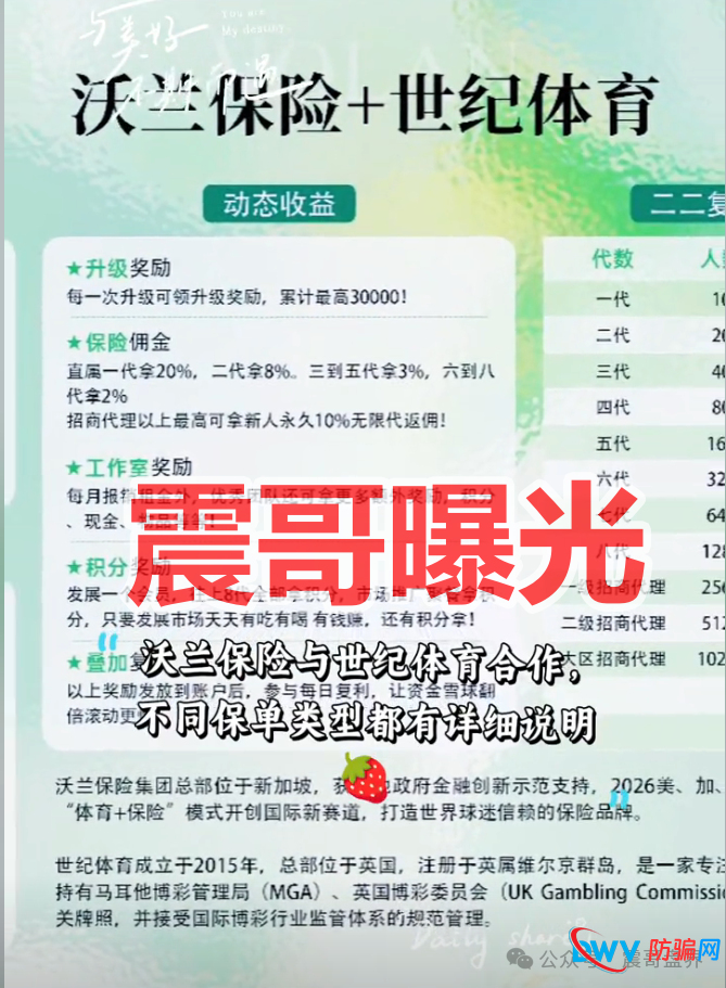 沃兰保险世纪体育是境外杀猪盘骗局，优利商务所开，看见远离(2)