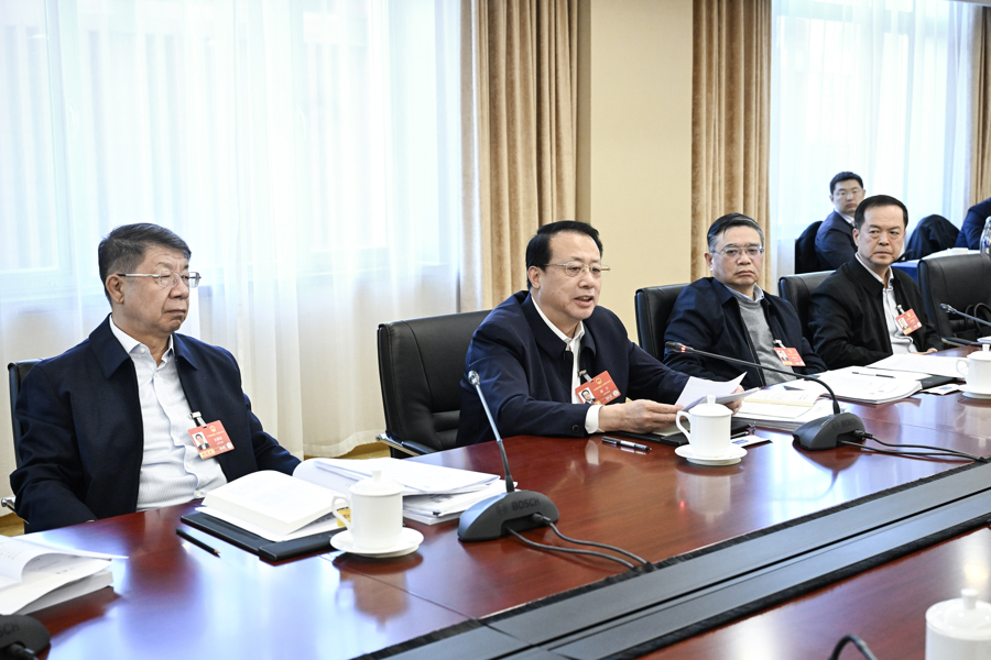 上海代表团举行小组会议，审议生态环境法典草案等三部法(2)